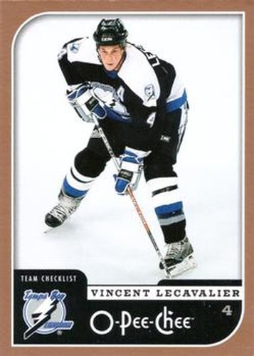 #697 Vincent Lecavalier - Tampa Bay Lightning - 2006-07 O-Pee-Chee Hockey