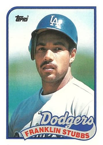 #697 Franklin Stubbs - Los Angeles Dodgers - 1989 Topps Baseball