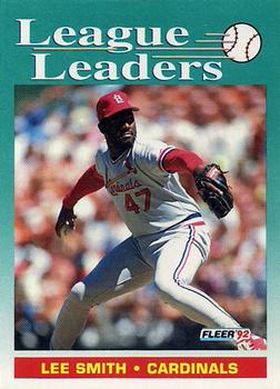 #697 Lee Smith - St. Louis Cardinals - 1992 Fleer Baseball