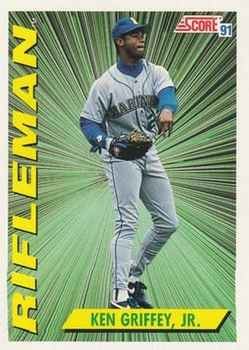 #697 Ken Griffey Jr. - Seattle Mariners - 1991 Score Baseball
