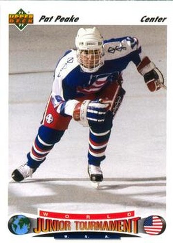 #697 Pat Peake - USA - 1991-92 Upper Deck Hockey