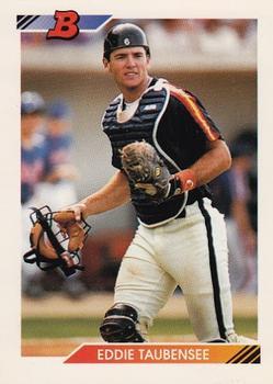 #697 Eddie Taubensee - Houston Astros - 1992 Bowman Baseball