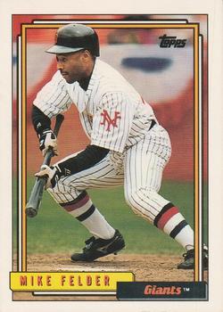 #697 Mike Felder - San Francisco Giants - 1992 Topps Baseball