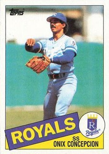 #697 Onix Concepcion - Kansas City Royals - 1985 Topps Baseball