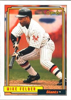 #697 Mike Felder - San Francisco Giants - 1992 O-Pee-Chee Baseball