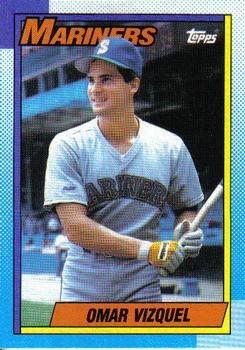 #698 Omar Vizquel - Seattle Mariners - 1990 Topps Baseball