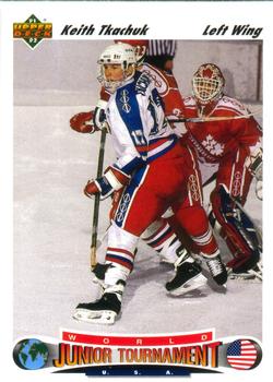 #698 Keith Tkachuk - USA - 1991-92 Upper Deck Hockey