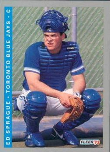 #698 Ed Sprague - Toronto Blue Jays - 1993 Fleer Baseball