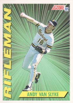 #698 Andy Van Slyke - Pittsburgh Pirates - 1991 Score Baseball