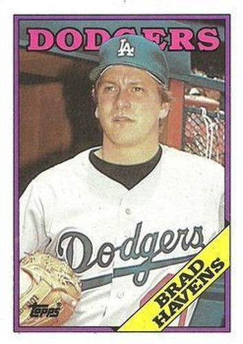 #698 Brad Havens - Los Angeles Dodgers - 1988 Topps Baseball