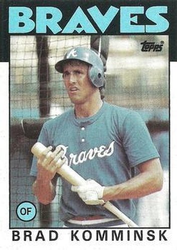 #698 Brad Komminsk - Atlanta Braves - 1986 Topps Baseball
