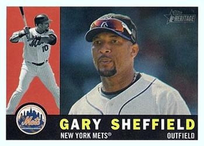 #698 Gary Sheffield - New York Mets - 2009 Topps Heritage Baseball