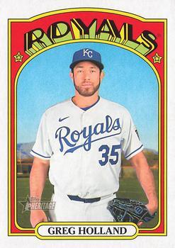 #698 Greg Holland - Kansas City Royals - 2021 Topps Heritage Baseball