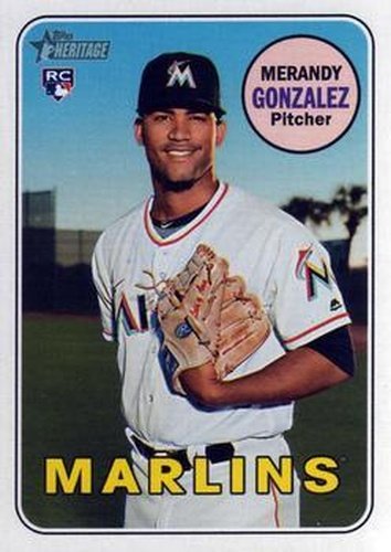 #698 Merandy Gonzalez - Miami Marlins - 2018 Topps Heritage Baseball