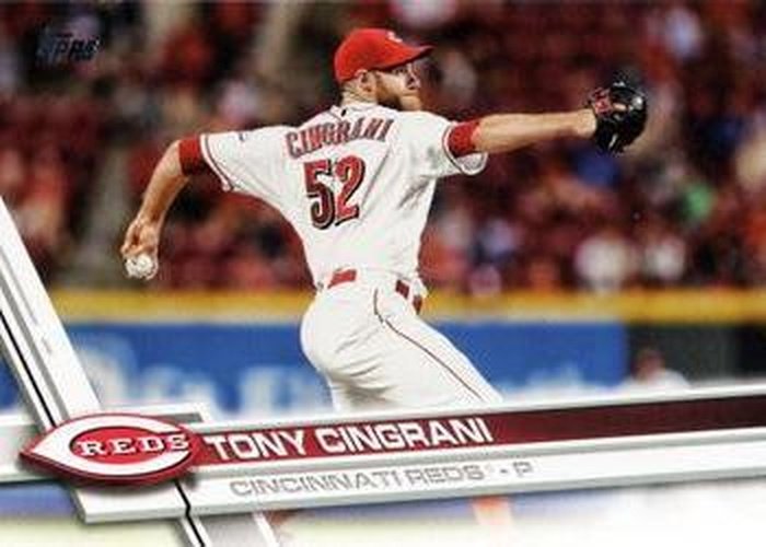 #698 Tony Cingrani - Cincinnati Reds - 2017 Topps Baseball