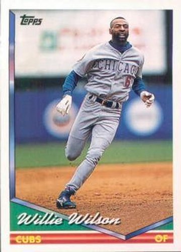 #698 Willie Wilson - Chicago Cubs - 1994 Topps Baseball