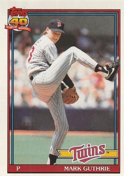#698 Mark Guthrie - Minnesota Twins - 1991 O-Pee-Chee Baseball