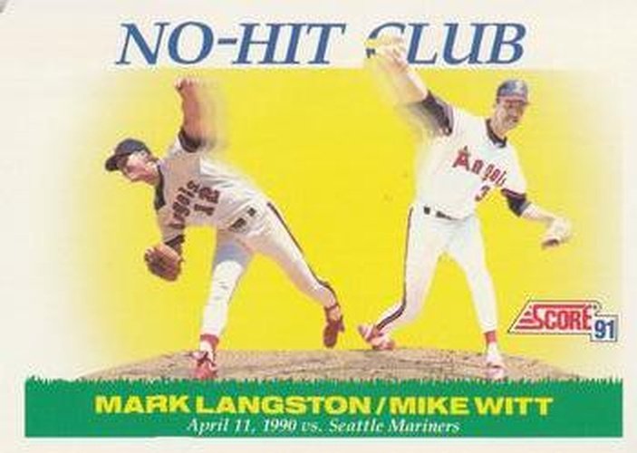#699 Mark Langston / Mike Witt - California Angels - 1991 Score Baseball