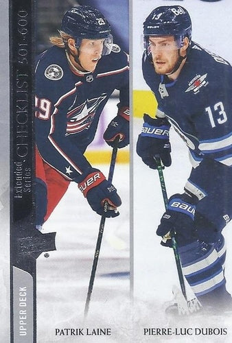 #699 Patrik Laine / Pierre-Luc Dubois - Columbus Blue Jackets / Winnipeg Jets - 2020-21 Upper Deck Hockey