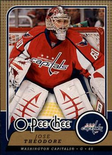 #699 Jose Theodore - Washington Capitals - 2008-09 O-Pee-Chee Hockey