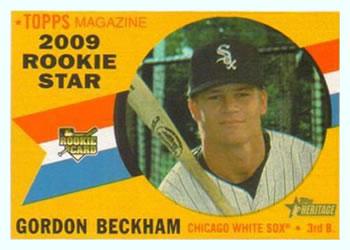 #699 Gordon Beckham - Chicago White Sox - 2009 Topps Heritage Baseball