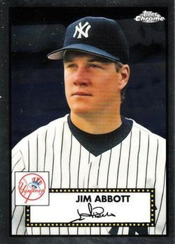 #699 Jim Abbott - New York Yankees - 2021 Topps Chrome Platinum Anniversary Baseball