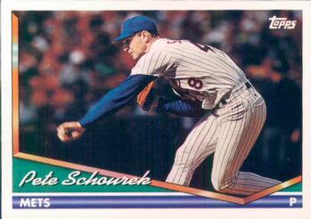 #699 Pete Schourek - New York Mets - 1994 Topps Baseball