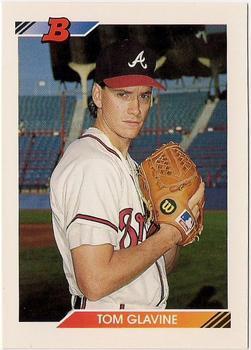 #699 Tom Glavine - Atlanta Braves - 1992 Bowman Baseball