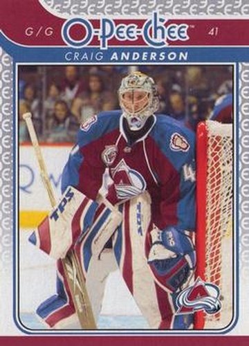 #699 Craig Anderson - Colorado Avalanche - 2009-10 O-Pee-Chee Hockey