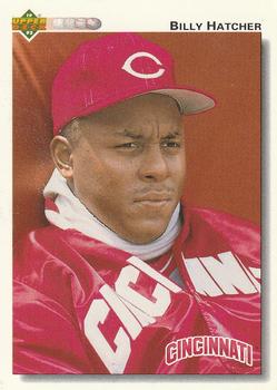 #699 Billy Hatcher - Cincinnati Reds - 1992 Upper Deck Baseball