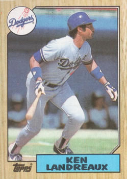 #699 Ken Landreaux - Los Angeles Dodgers - 1987 Topps Baseball