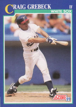 #69 Craig Grebeck - Chicago White Sox - 1991 Score Baseball