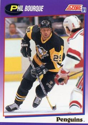 #69 Phil Bourque - Pittsburgh Penguins - 1991-92 Score American Hockey