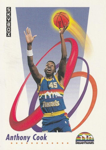 #69 Anthony Cook - Denver Nuggets - 1991-92 SkyBox Basketball