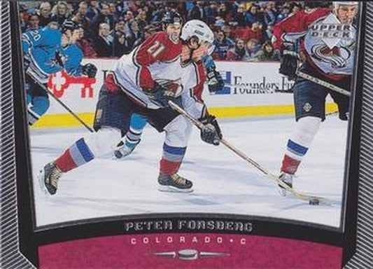 #69 Peter Forsberg - Colorado Avalanche - 1998-99 Upper Deck Hockey