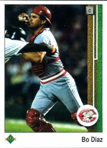 #169 Bo Diaz - Cincinnati Reds - 1989 Upper Deck Baseball