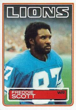 #69 Freddie Scott - Detroit Lions - 1983 Topps Football