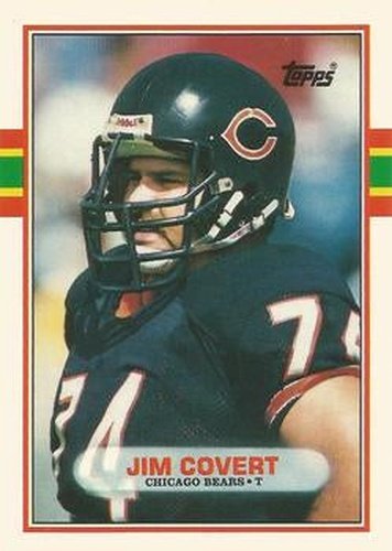 #69T Jim Covert - Chicago Bears - 1989 Topps Traded Football