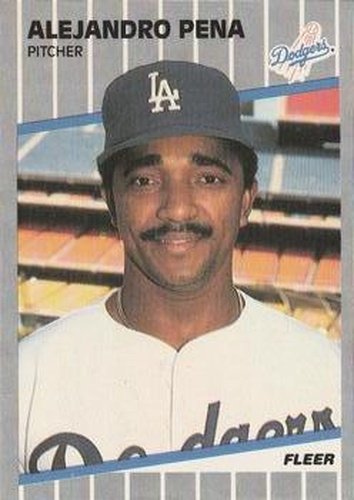 #69 Alejandro Pena - Los Angeles Dodgers - 1989 Fleer Baseball