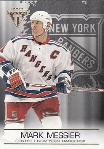 #69 Mark Messier - New York Rangers - 2003-04 Pacific Private Stock Titanium Hockey