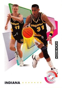 #469 Reggie Miller / Detlef Schrempf - Indiana Pacers - 1991-92 SkyBox Basketball