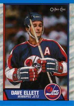 #69 Dave Ellett - Winnipeg Jets - 1989-90 O-Pee-Chee Hockey