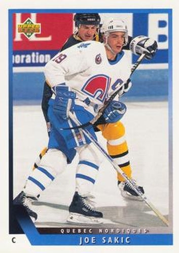 #69 Joe Sakic - Quebec Nordiques - 1993-94 Upper Deck Hockey
