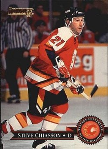 #69 Steve Chiasson - Calgary Flames - 1995-96 Donruss Hockey