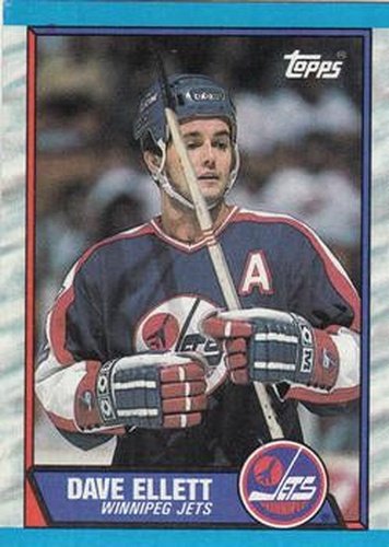 #69 Dave Ellett - Winnipeg Jets - 1989-90 Topps Hockey
