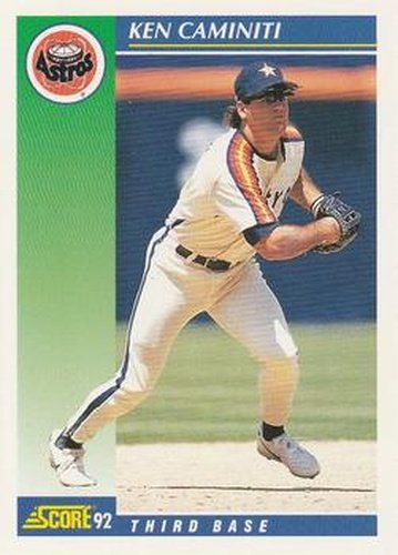 #69 Ken Caminiti - Houston Astros - 1992 Score Baseball