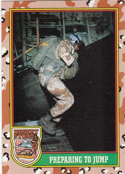 #69 Preparing To Jump - 1991 Topps Desert Storm