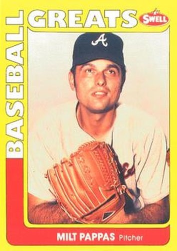 #69 Milt Pappas - Atlanta Braves - 1991 Swell Baseball Greats