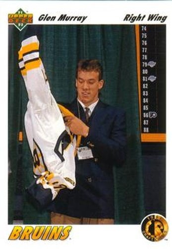 #69 Glen Murray - Boston Bruins - 1991-92 Upper Deck Hockey