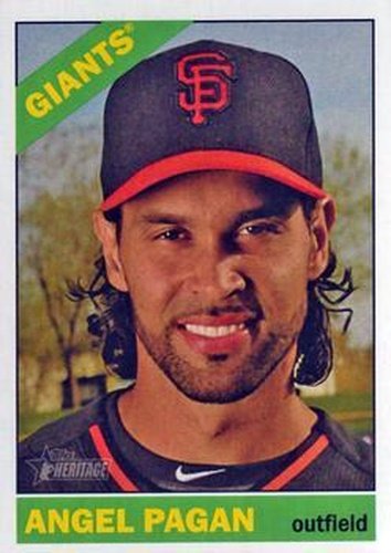 #69 Angel Pagan - San Francisco Giants - 2015 Topps Heritage Baseball